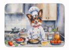 Papillon The Chef Memory Foam Kitchen Mat Machine Washable Anti-Fatigue Mat Cushion Comfort Bath Mat or Kitchen Rug