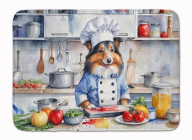 Sheltie The Chef Memory Foam Kitchen Mat Machine Washable Anti-Fatigue Mat Cushion Comfort Bath Mat or Kitchen Rug