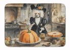 Poodle Fall Kitchen Pumpkins Memory Foam Kitchen Mat Machine Washable Anti-Fatigue Mat Cushion Comfort Bath Mat or Kitchen Rug