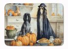 Afghan Hound Fall Kitchen Pumpkins Memory Foam Kitchen Mat Machine Washable Anti-Fatigue Mat Cushion Comfort Bath Mat or Kitchen Rug