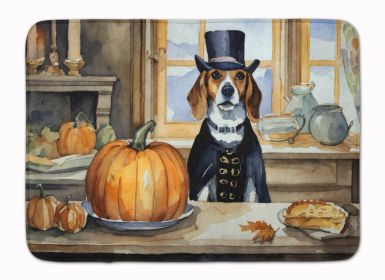 Beagle Fall Kitchen Pumpkins Memory Foam Kitchen Mat Machine Washable Anti-Fatigue Mat Cushion Comfort Bath Mat or Kitchen Rug