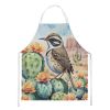 Arizona Cactus Wren Apron Cooking Kitchen Server Baking Crafts Gardening for Adult Women Men, Unisex, Large, Multicolor