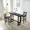 Bar Table,Bar Chair, Extra Long Entryway Table for Entryway, Hallway, Living Room, Foyer, Corridor, Rectangular Wood High Top Kitchen Dining Table