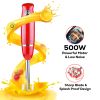 5 Core Immersion Hand Blender 500W Stick Handheld Mixer Kitchen Electric Whisk - HB 1510 BLK/RED