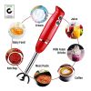 5 Core Immersion Hand Blender 500W Stick Handheld Mixer Kitchen Electric Whisk - HB 1510 BLK/RED