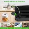 KOIOS Vacuum Sealer Machine, 86Kpa Automatic Vacuum Air food sealer/Built-in Cutter Starter Kit, Dry & Moist Food Preservation Modes, Pulse Function