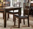 Cherry Finish Classic 6pc Dining Set Wooden Table w Draw Leaf Bench and 4 Side Chairs Faux Leather Upholstered Durable Furniture Transitional Style La