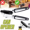 Handheld Manual Can Opener With Sharp Cutting Wheel Blade Lid Cap Openers