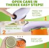 Kitchen Electric Can Opener: Open Your Cans with A Simple Push of Button - Smooth Edge