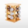 Round Revolving Seasoning Rack with 12 Jars, Countertop Spice Rack Kitchen Organizer