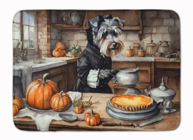 Schnauzer Fall Kitchen Pumpkins Memory Foam Kitchen Mat Machine Washable Anti-Fatigue Mat Cushion Comfort Bath Mat or Kitchen Rug (default: default)