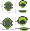 Collapsible Colander Silicone Bowl Strainer Set of 2, Portable Folding Filter Basket Bowls Container Rubber Strainer, Use for Draining Fruits