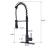 Single Handle Spring High Arc Kitchen Faucet